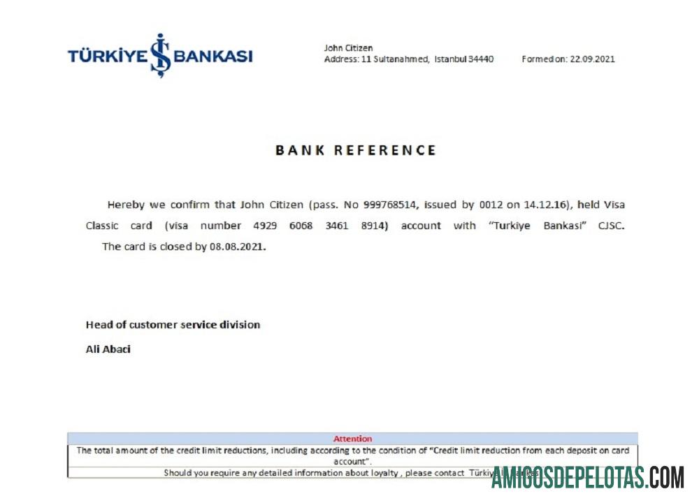 Turquia é referência de fechamento do Bankasi modelo